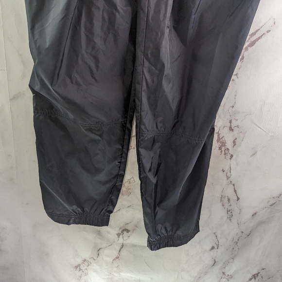 Vintage Nike Pant Women Medium Windbreaker Track Black Lightweight Shell 90s - Picture 7 of 13